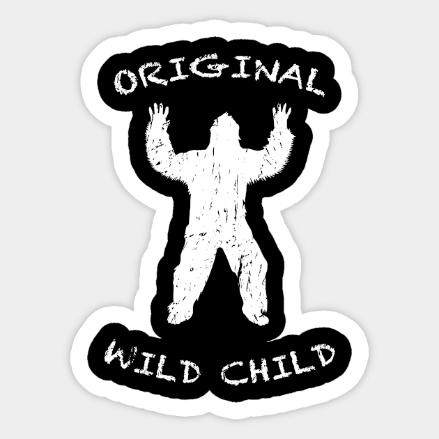 Bigfoot Original Wild Child Sticker by pa2rok